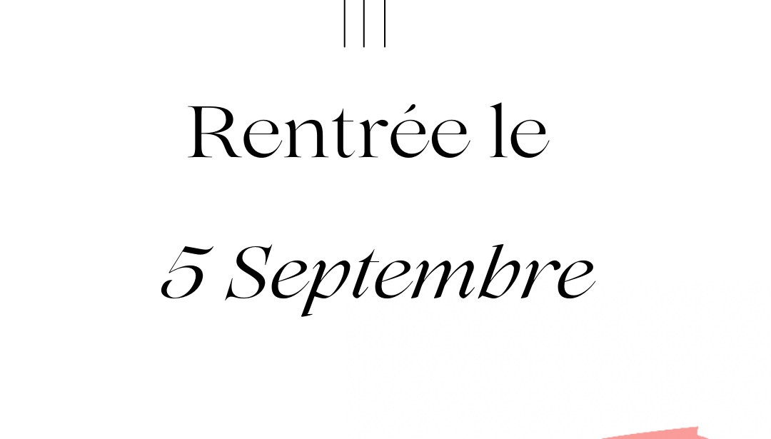 Rentrée 2022-2023