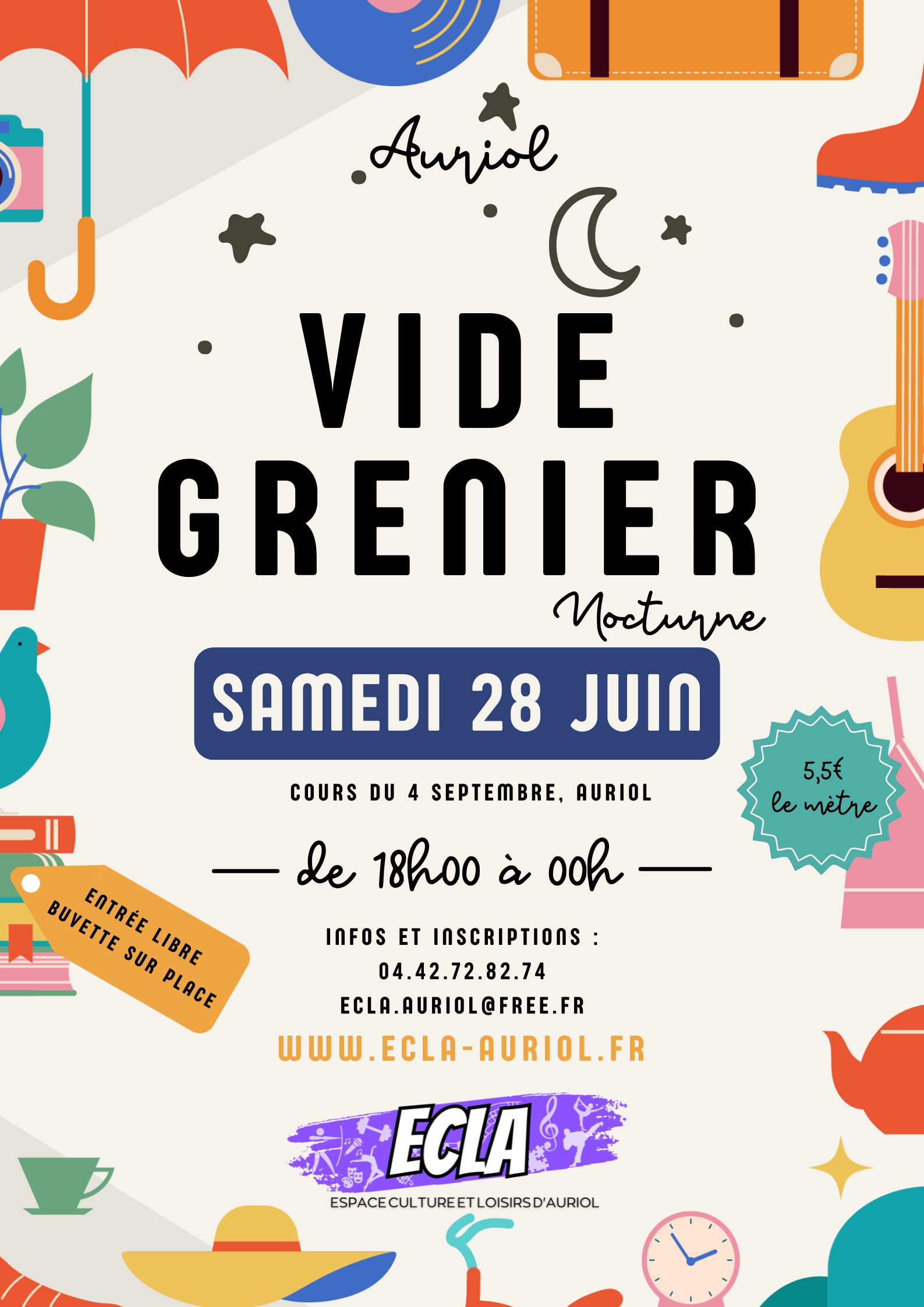 Affiche événement marché producteurs locaux isométrique - 1
