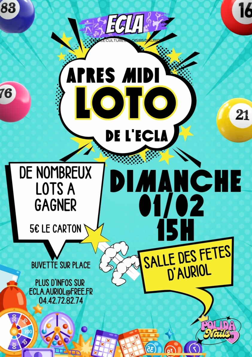 Flyer Annonce Evènement Festif Jeux Loto Bingo Photos Illustration Coloré Comics Bd 2