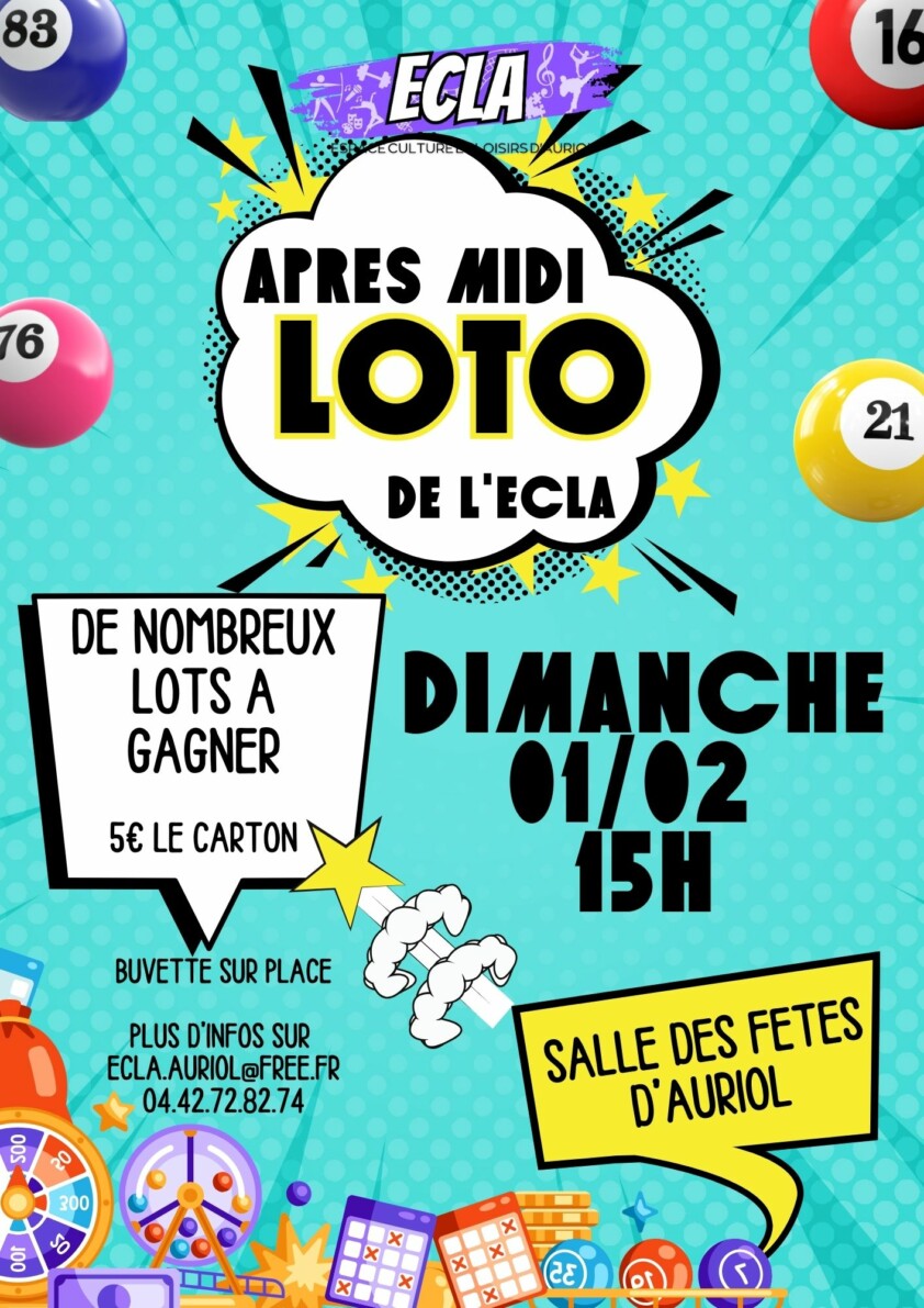 Flyer Annonce Evènement Festif Jeux Loto Bingo Photos Illustration Coloré Comics Bd - 1